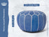 Genuine Leather Pouf Unstuffed - Moroccan Ottoman Footstool, Footrest Cover Boho Decor Bohemian Living Room, Bedroom, Kids Gift & Wedding Room Hand Stitched by Artisans Used As Hassock pouf ottoman hassock  hassocks and ottomans leather pouf hassock furniture pouf ottoman moroccan pouf pouf ottoman leather ottoman